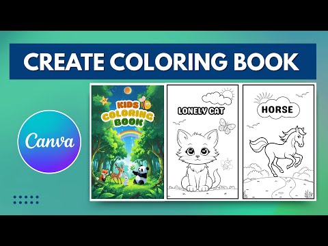 How to Create a Coloring Book in Canva 2025 | Perfect for KDP or Etsy | Step-by-Step guide