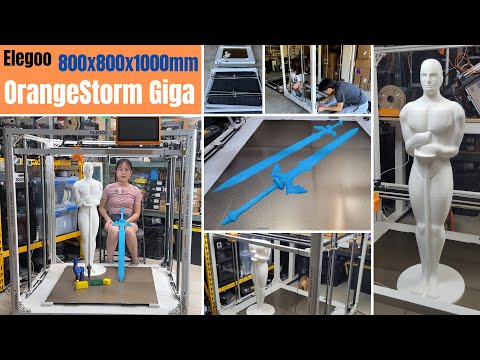 Elegoo OrangeStorm Giga 800x800x1000mm Huge 3D printer review