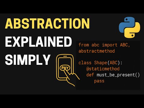 Abstraction in Python Made Easy | OOPS Concepts Explained