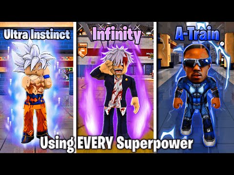 Using EVERY Superpower In Fight In A School For 30 Minutes Was CRAZY!
