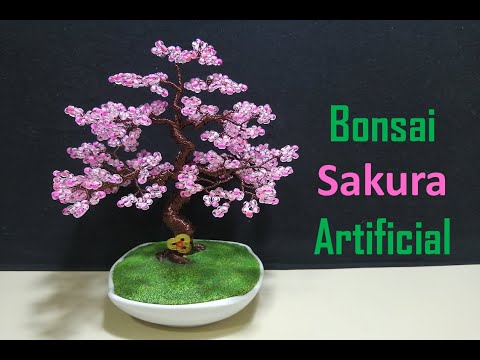 COMO HACER BONSAI SAKURA ARTIFICIAL