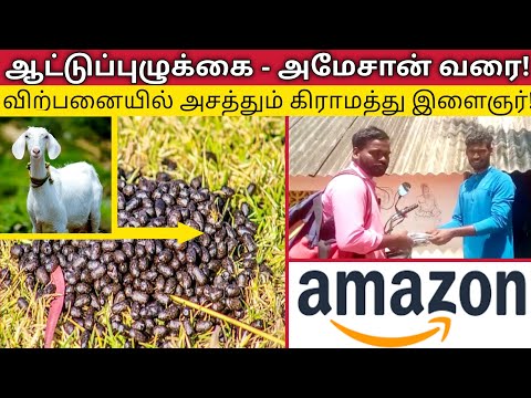 ஆட்டுப்புழுக்கை அமேசானில் விற்பனை! அசத்தும் கிராமத்து இளைஞர் - Village Youngster Rocking in 'Amazon'