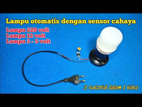 How to make automatic lights with light sensors, 220 volt, 12 volt, 3 - 5 volt lights