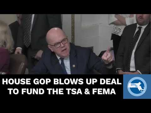 Lunatic House Republicans BLOW UP Bipartisan Deal to Fund TSA & FEMA