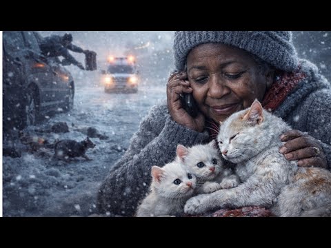 Abandoned in the Snow: A Stray Cat Mother Protects Her Kittens Until a Miracle Happens