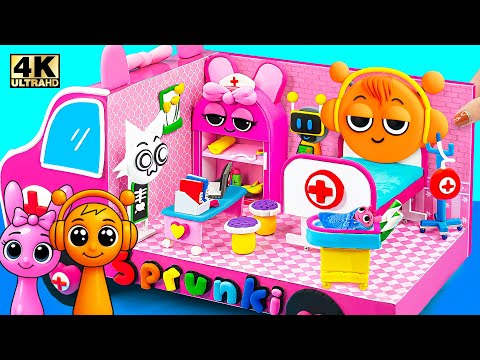 Incredibox Sprunki - How To Make SPRUNKI AMBULANCE HOSPITAL, DIY Doctor Play Set from Cardboard