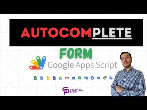 Create a Web App with AUTOCOMPLETE in Google Sheets 🚀