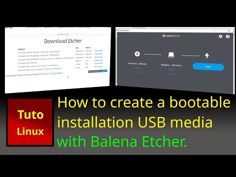 Balena Etcher to create a bootable USB media