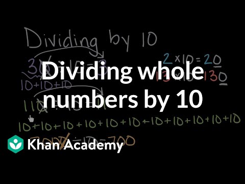 Dividing whole numbers by 10 | Math | 4th grade | Khan Academy