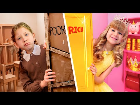 Niña Pobre VS Niña Rica - Cuentos para niñas