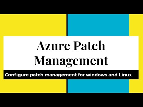 Azure Patch/Update Management via Azure Automation Account: Configure Patch Policy for Windows/Linux
