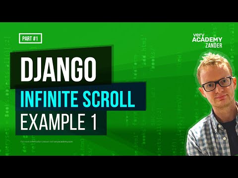 Learn Django - Infinite Scroll example 1 - Using Django and Waypoints