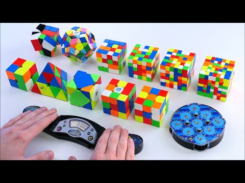 Speed Solving of All Official WCA Puzzles | New World Record