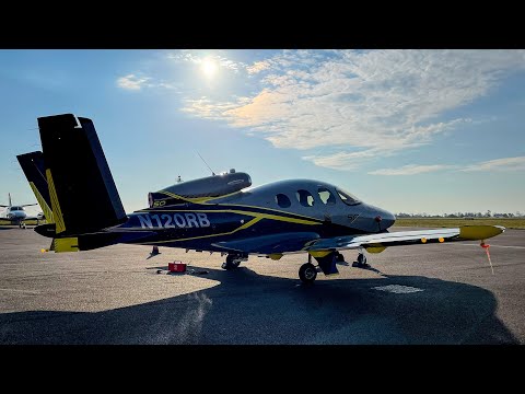 Cirrus SF50 Full Length Flight | IFR Turweston To Cranfield | RNP Approach