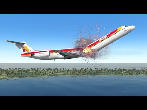 plane full of passengers catches fire