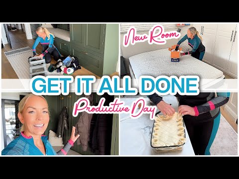 GET IT ALL DONE! Productive Day, New Bedroom, Recipe + more