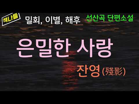 사랑의 감정에 취해보고 싶을 때 읽는 소설!/ 절제된 문장 속에 느껴지는 사랑의 슬픔! / 잔영 /선산곡