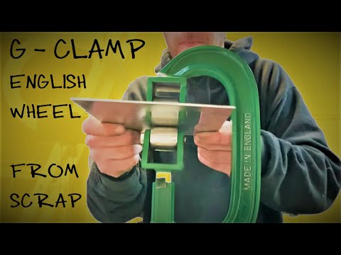 G Clamp English Wheel // TOOL HACK from scrap DIY