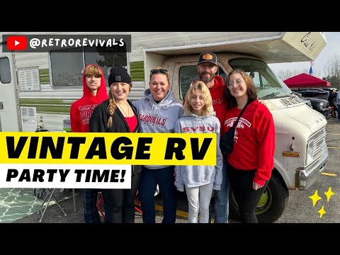 Epic Tailgating Adventure with Harvey our Vintage RV!