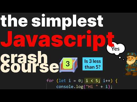 Learn the basics of JavaScript in 1 hour 24 minutes
