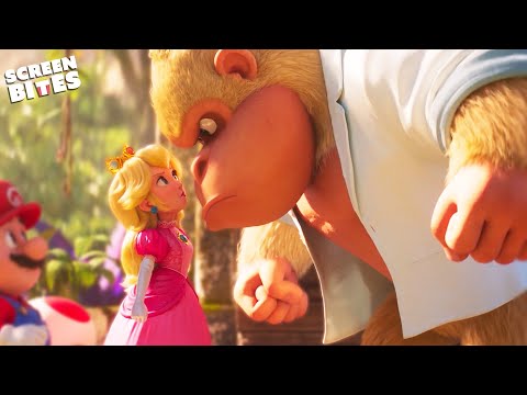 Princess Peach VS Cranky Kong | The Super Mario Bros Movie (2023) | Screen Biets