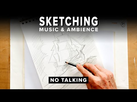 15 Minutes of Sketching Ambience (No Talking)