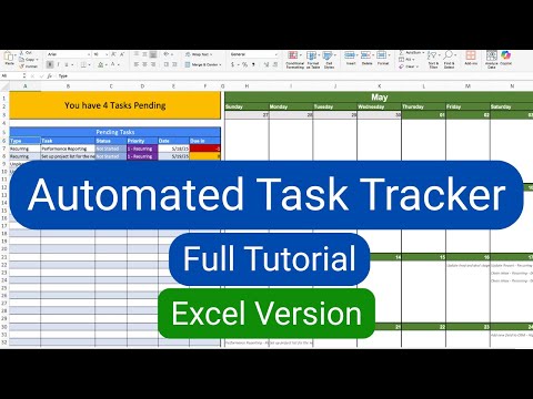 Build your own Rolling Automated Task Tracker in Excel with this FULL TUTORIAL!