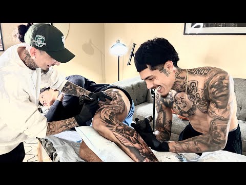 Me and the Homie did a CRAZY FULL LEG SLEEVE! (17HRS!) 