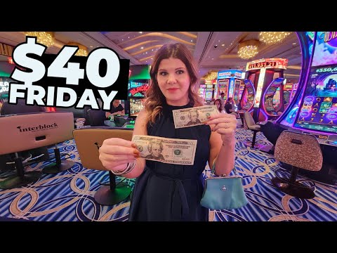 I Tried the $40 Slot Strategy in Vegas To Pay For My Dinner!
