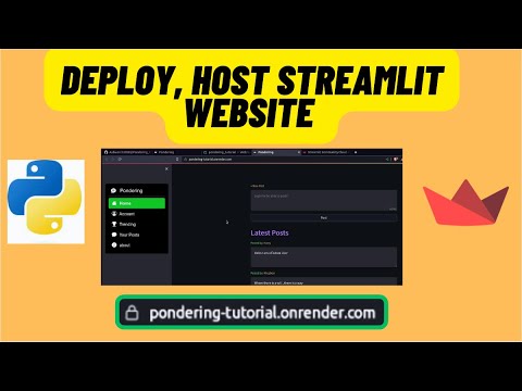 Deploy and Host Your Streamlit Websites for Free with Render and Streamlit Cloud