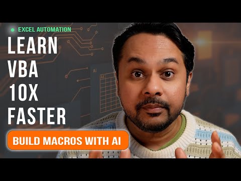 Learn VBA 10x Faster: How to Build Excel Automation with AI (Beginner Friendly Crash Course!)