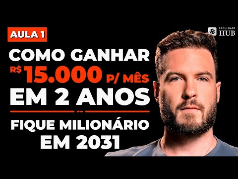 10 PASSOS PARA VOCÊ GANHAR R$ 15.000/MÊS EM 2 ANOS E VIRAR MILIONÁRIO EM 2031 – AULA 1