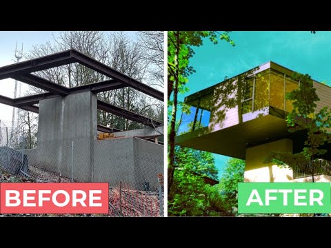 Man Builds Amazing MODERN House Alone | Start To Finish @ShredPile