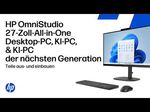 Teile entfernen und ersetzen | HP OmniStudio 27-Zoll All-in-One Desktop-PC, AI PC, Next Gen AI PC