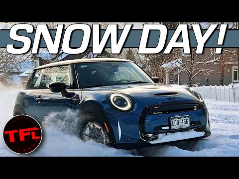 Here's The One Change That Makes This Electric Mini Cooper SE (And Any EV) A Beast In The Snow!