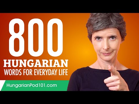 800 Hungarian Words for Everyday Life - Basic Vocabulary #40