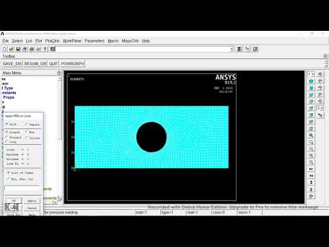 Plane stress problem using ansys apdl #ANSYS #APDL