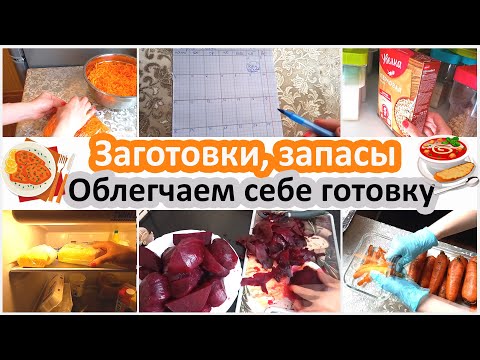 Мои заготовки, запасы. Все для облегчения готовки работающей мамы. Обзор холодильника полностью