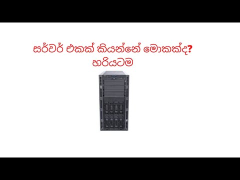 What is A Server( Sinhala)