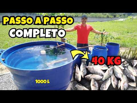 Tilapia in a Water Tank: Do it yourself (Complete Guide) #fishfarming