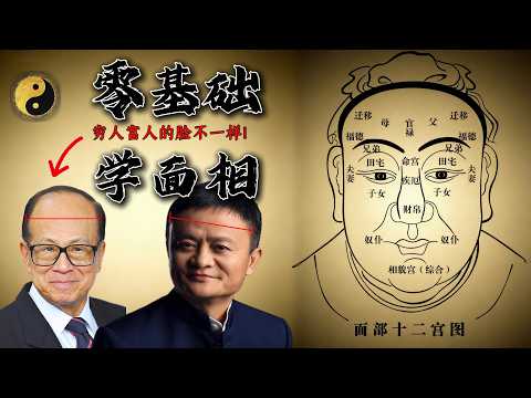 零基础学面相｜穷人和富人的脸，真的长得不一样！小白一看就懂的面相教学。
