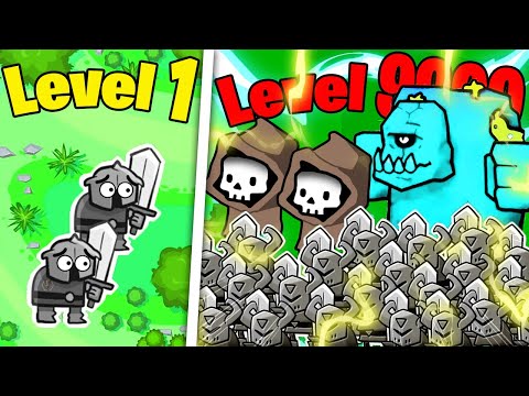 Turning BABY ARMY into GOD ARMY in Click To Necromance!