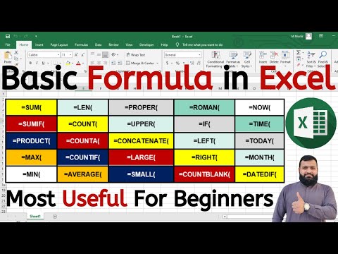 MS Excel All Basic Formulas | How to use Excel Formula & Functions | Excel Formulas for Beginners