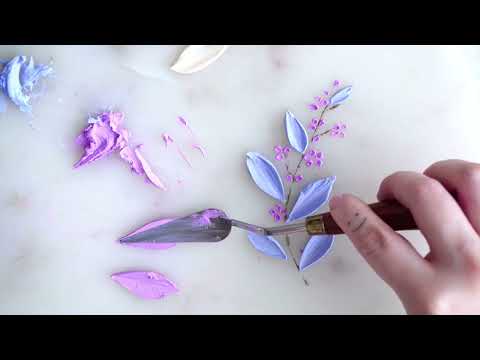 Beanpaste palette knife | Korean beanpaste | Edible art | 앙금플라워 | Yunaflower cake