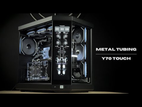 ⚪Monochrome⚫ HYTE Y70 Touch Custom Loop Water Cooling PC Build
