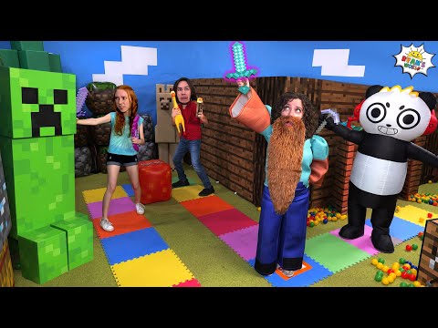 We Played a Minecraft Board Game in Real Life!