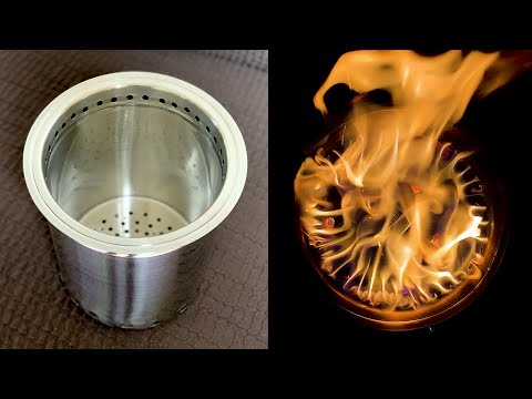 Homemade Wood Gas Burning Stove Like Solo Stove for Camping - Secondary Combustion - Part-1