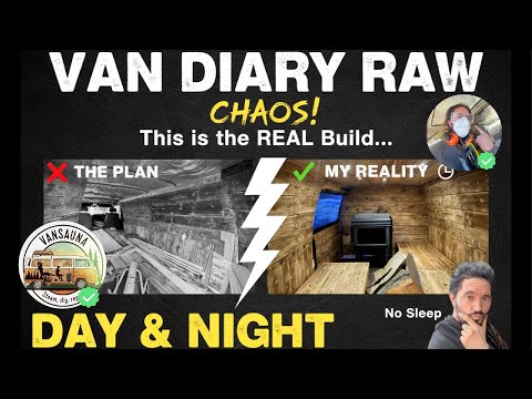 THE DAily 🔥 VanDiary 🔥 VanSauna Raw 🔥 - Day7  "Finishing The Insulation" #VanSauna #VanSaunaRaw