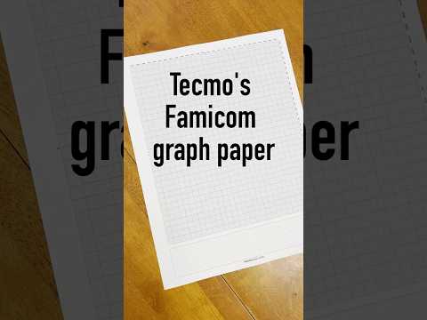 1980s Famicom graph paper #tecmo #ninjagaiden #retrogaming #graphpaper #pixelart #nes #famicom