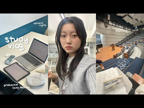 study vlog 🍵 huge accounting exam, 5:30AM wake up, productive studying, library mornings, exam prep